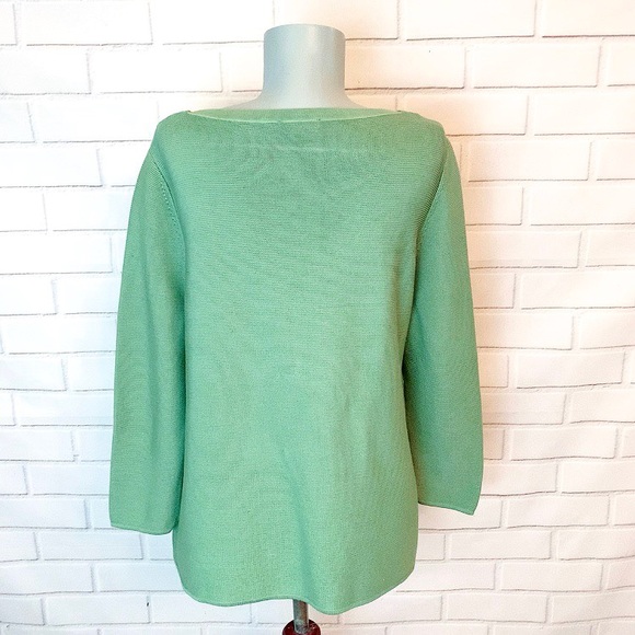 COS • Green Ribbed Pullover Sweater - Picture 6 of 8
